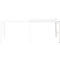 Table créative mobile ORDO Professional -acier - table d'extension - surface d'écriture amovible – l. 1010 x P 635 x H 825 mm - blanc trafic RAL 9016