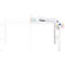 Table créative mobile ORDO Professional -acier - table d'extension - surface d'écriture amovible – l. 760 x P 635 x H 825 mm - blanc trafic RAL 9016