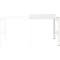 Table créative mobile ORDO Professional -acier - table d'extension - surface d'écriture amovible – l. 760 x P 635 x H 825 mm - blanc trafic RAL 9016