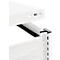 Table créative mobile ORDO Professional – acier - table de base - surface d'écriture amovible – l. 810 x P 635 x H 825 mm - blanc trafic RAL 9016