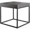 Table d'appoint en béton, 550 x 550 x 530 mm, noir