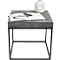 Table d'appoint en béton, 550 x 550 x 530 mm, noir