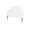 Table d'appoint LAZY Paperflow, forme trapézoïdale, MDF plaqué, cadre en acier, L 605 x P 500 x H 450 mm, blanc/noir