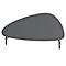 Table d'appoint Paperflow Lazy, forme trapézoïdale, MDF plaqué, cadre en acier, L 930 x P 500 x H 400 mm, noir/noir