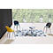Table d'appoint Paperflow Lazy, forme trapézoïdale, MDF plaqué, cadre en acier, L 930 x P 500 x H 400 mm, noir/noir
