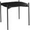 Table d'appoint Paperflow Meet, carrée, MDF plaqué, cadre en acier, L 500 x P 500 x H 400 mm, noir/noir