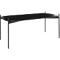 Table d'appoint Paperflow Meet, rectangle, MDF plaqué, cadre en acier, L 1000 x P 500 x H 400 mm, noir/noir