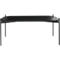 Table d'appoint Paperflow Meet, rectangle, MDF plaqué, cadre en acier, L 1000 x P 500 x H 400 mm, noir/noir