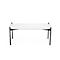 Table d'appoint Paperflow Meet, rectangle, MDF plaqué, cadre en acier, L 750 x P 500 x H 400 mm, blanc/noir