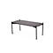 Table d'appoint Paperflow Meet, rectangle, MDF plaqué, cadre en acier, L 750 x P 500 x H 400 mm, noir/noir