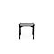 Table d'appoint Paperflow Meet, rectangle, MDF plaqué, cadre en acier, L 750 x P 500 x H 400 mm, noir/noir