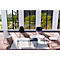 Table d'appoint Paperflow Meet, rectangle, MDF plaqué, cadre en acier, L 750 x P 500 x H 400 mm, noir/noir