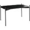Table d'appoint Paperflow Meet, rectangle, MDF plaqué, cadre en acier, L 750 x P 500 x H 400 mm, noir/noir