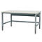 Table d'emballage Bedrunka+Hirth Komfort, table de base, réglable en hauteur par manivelle, jusqu'à 200 kg, plateau de travail MDF-HPL, L 2000 x P 750 mm