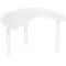Table d'extension, Ø 1400 mm, blanc/blanc