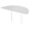 Table d'extension, Ø 1600 mm, gris clair/blanc