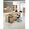 Table d'extension, 3/4 de cercle, Ø 1200 mm, extension droite/gauche, cerisier Romana/alu blanc