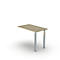 Table d'extension BEXXSTAR, piétement en tube carré, rectangulaire, L 1000 x P 600 x H 720 mm, décor érable