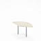 Table d'extension Ergo-T 2.0, angle 135°, piétement en tube carré, L 800 x P 800 x H 718-898 mm, érable/alu blanc