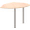 Table d'extension gauche BARI, 2 pieds-support, forme A, forme arrondie, l. 1050 x P 1260 x H 680-820 mm, coloris érable