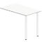 Table d'extension NEVADA, l. 1000 x P 600 x H 720 mm, blanc