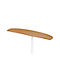 Table d'extension PLANOVA BASIC, forme elliptique, l. 1800 x P 400 mm, coloris hêtre/alu blanc
