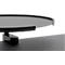 Table d'extension, pour le montage sur des bureaux, ronde, avec pince de table, Ø 280 mm, métal, laqué noir