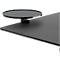 Table d'extension, pour le montage sur des bureaux, ronde, avec pince de table, Ø 280 mm, métal, laqué noir