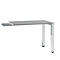 Table d'extension SOLUS PLAY, rectangulaire, l. 1000 x P 600 x H 720 - 820 mm, gris céramique