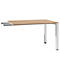 Table d'extension SOLUS PLAY, rectangulaire, l. 1200 x P 800 x H 720 - 820 mm, cerisier Romana