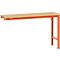 Table d'extension UNIVERSAL Spezial Manuflex, 1500 x 800 mm, multiplex nature, orangé rouge