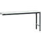 Table d'extension UNIVERSAL Spezial Manuflex, 1750 x 800 mm, mélaminé gris clair, anthracite