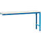 Table d'extension UNIVERSAL Spezial Manuflex, 1750 x 800 mm, mélaminé gris clair, bleu clair