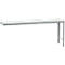 Table d'extension UNIVERSAL Spezial Manuflex, 2000 x 800 mm, mélaminé gris clair, argenté