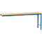 Table d'extension UNIVERSAL Spezial Manuflex, 2000 x 800 mm, multiplex nature, bleu brillant