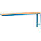 Table d'extension UNIVERSAL Spezial Manuflex, 2000 x 800 mm, multiplex nature, bleu clair