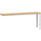 Table d'extension UNIVERSAL Spezial Manuflex, 2000 x 800 mm, multiplex nature, gris clair