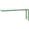 Table d'extension UNIVERSAL Spezial Manuflex, 2000 x 800 mm, plastique gris clair, vert réséda