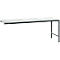 Table d'extension UNIVERSAL Spezial Manuflex, plateau mélaminé, 2000 x 1000, anthracite