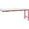 Table d'extension UNIVERSAL Spezial Manuflex, plateau mélaminé, 2000 x 1000, rouge rubis