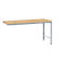 Table d'extension UNIVERSAL Spezial Manuflex, plateau multiplex, 1750 x 1000, argenté