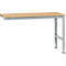 Table d'extension UNIVERSAL Standard Manuflex, 1500 x 800 mm, multiplex nature, argenté