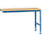 Table d'extension UNIVERSAL Standard Manuflex, 1500 x 800 mm, multiplex nature, bleu brillant