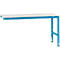 Table d'extension UNIVERSAL Standard Manuflex, 1750 x 800 mm, mélaminé gris clair, bleu clair