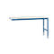 Table d'extension UNIVERSAL Standard Manuflex, 1750 x 800 mm, plastique gris clair, bleu brillant