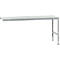 Table d'extension UNIVERSAL Standard Manuflex, 2000 x 800 mm, mélaminé gris clair, argenté