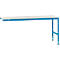 Table d'extension UNIVERSAL Standard Manuflex, 2000 x 800 mm, mélaminé gris clair, bleu clair