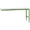 Table d'extension UNIVERSAL Standard Manuflex, 2000 x 800 mm, mélaminé gris clair, vert réséda
