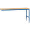 Table d'extension UNIVERSAL Standard Manuflex, 2000 x 800 mm, multiplex nature, bleu brillant