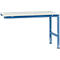 Table d'extension UNIVERSAL Standard Manuflex, plateau mélaminé, 1500 x 1000, bleu brillant